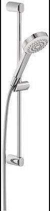KLUDI DIVE S Brause-Set 1S mit Wandstange 600 mm chrom – Handbrause, Schlauch & Halterung