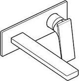 KLUDI DECUS 2-Loch-Wand-Einhandmischer 210 mm Feinbau-Set Chrom – Unterputz-Armatur