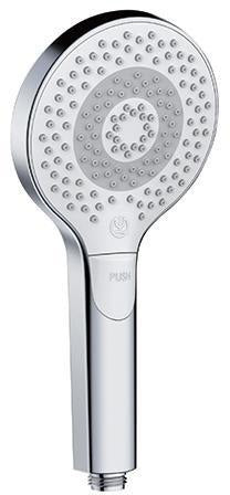 KLUDI DIVE X 3S Handbrause chrom – 3 Strahlarten & Kalkschnellreinigung, 15 l/min, G1/2