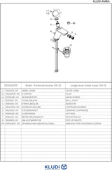KLUDI AMBA Bidet-Einhandmischer DN 15 – Chrom, mit Ablaufgarnitur und Temperaturbegrenzung