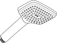 KLUDI FRESHLINE Handbrause CL 1 S DN 15 – 9 l/min, Chrom, Antikalk, 1 Strahlart