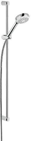 KLUDI LOGO 1S Brause-Set mit Wandstange 600 mm chrom – Handbrause, Schlauch & Halterung