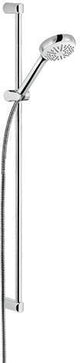 KLUDI LOGO 1S Brause-Set mit Wandstange 600 mm chrom – Handbrause, Schlauch & Halterung