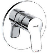 KLUDI PURE&EASY Unterputz-Brause-Einhandmischer Feinbau-Set chrom – 28 l/min, mit Keramik-Kartusche