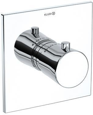 KLUDI AMBA Unterputz-Thermostatarmatur Set mit Funktionseinheit – Chrom, DN 20, SLIM.BOXX 88022
