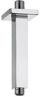 KLUDI A-QA Deckenauslass 150 mm eckig Chrom – Brausearm für Kopfbrausen mit Rosette
