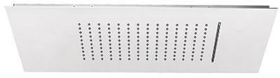 KLUDI ASANA Kopfbrause 600 x 300 mm Regen & Wasserfall Chrom – 2 Strahlarten, Deckeneinbau