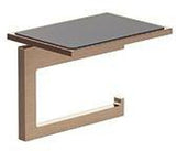 KLUDI VELA C Toilettenpapierhalter mit Ablage chrom – Wandmontage, verdeckte Befestigung