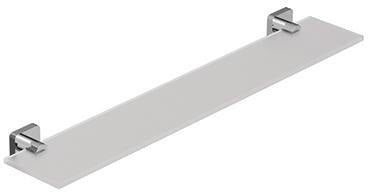 KLUDI VELA S Glasablage Chrom – Wandmontage mit verdeckter Befestigung & Sicherheitsglas