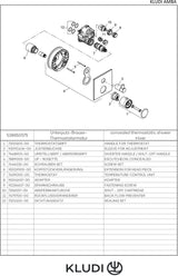 KLUDI AMBA Unterputz-Thermostatarmatur Feinbau-Set mit Absperrventil chrom