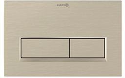 KLUDI UNIFIX Betätigungsplatte Eckig 244 x 160 mm Chrom – 2-Mengen-Spülung, Frontbedienung