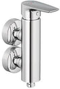 KLUDI PURE&SOLID Brause-Einhandmischer DN 15 – Vertikale Blockarmatur, Chrom, 75 mm Mittenabstand