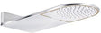 KLUDI A-QA Kopfbrause Regen 250 mm chrom – Wandmontage mit Kalkschnellreinigung