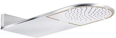 KLUDI A-QA Kopfbrause Regen 250 mm chrom – Wandmontage mit Kalkschnellreinigung