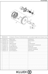 KLUDI BOZZ UP-Brause-Einhandmischer Feinbau-Set mit Funktionseinheit Chrom – Unterputz-Duscharmatur