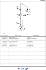 KLUDI FIZZ Dual Shower System mit 3Kammer Kopfbrause chrom – 2-Wege-Umstellung
