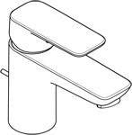 KLUDI PURE & STYLE Waschtisch-Einhandmischer SmartStart mit Metallablaufgarnitur chrom