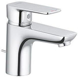 KLUDI PURE & STYLE Waschtisch-Einhandmischer 75 mit Metall-Ablaufgarnitur, chrom