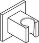 KLUDI A-QA Wandhalter edge starr Chrom – Brausehalter mit verdeckter Befestigung