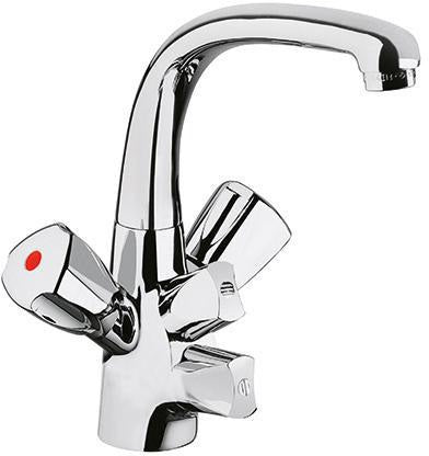 KLUDI STANDARD Spültisch-Multi-Armatur DN 15, 200 mm Auslauf, 2 Multianschlüsse, Chrom
