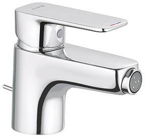 KLUDI PURE&STYLE Bidet-Einhandmischer DN 15 mit Metall-Ablaufgarnitur – Chrom