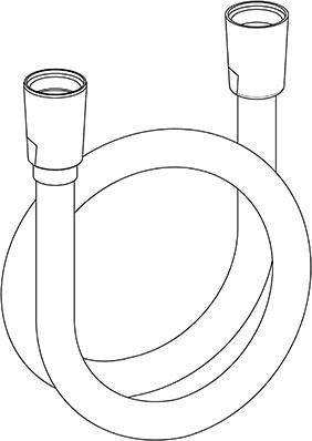KLUDI LOGOFLEX Brauseschlauch 1250 mm Chrom – Kunststoff mit Spiral-Optik und konischen Messingmuttern