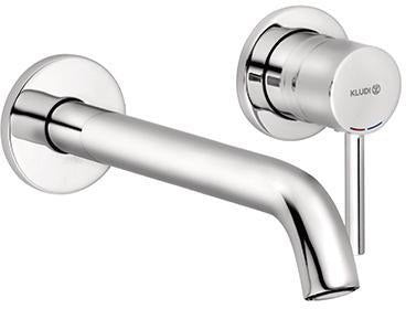 KLUDI BOZZ Waschtisch-Einhandmischer Unterputz 2-Loch chrom Ausladung 230 mm