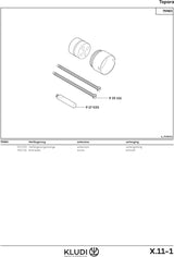 KLUDI UP-Verlängerung Logo 30mm für 38624/38625 Wafü chrom – Ersatzteil