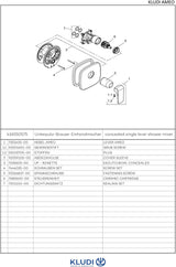 KLUDI AMEO UP-Brause-Einhandmischer Feinbau-Set chrom – Unterputz-Duscharmatur mit Keramik-Kartusche