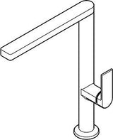 KLUDI-AUREA Spültisch-Einhandmischer mit seitlicher Bedienung in Chrom