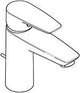 KLUDI PURE & SOLID Waschtisch-Einhandmischer 100 mit Metall-Ablaufgarnitur, chrom