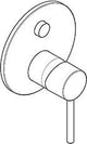KLUDI BOZZ Unterputz-Wannen- und Brause-Einhandmischer mit Push&Switch, Chrom