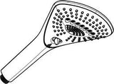 KLUDI FIZZ Handbrause 3 Strahl mattschwarz – Antikalk & 160 mm Duschkopf