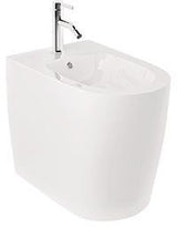 KLUDI RESA R Stand-Bidet 55 cm mattschwarz mit verdeckter Befestigung und Überlauf
