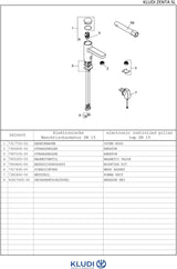 KLUDI ZENTA SL Elektronische Waschtischarmatur mit Netzteil – Chrom, Infrarot-Doppelsensorik, IP65