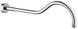 KLUDI 1926 Brausearm chrom 415 mm – Wandmontage mit Rosette