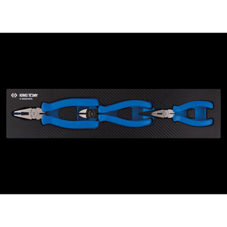 KING TONY Profi-Werkzeuge - Zangenset, EVAWAVE - 3 tlg. 940203GPE