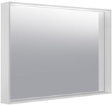 KEUCO Lichtspiegel Plan 07897 – LED-Spiegel mit Touch-Sensorik, 460 x 850 mm, silber-eloxiert