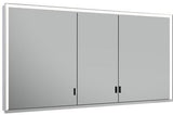 KEUCO Royal Lumos Spiegelschrank 1400 mm, 3 Türen, LED-Beleuchtung, silber-eloxiert