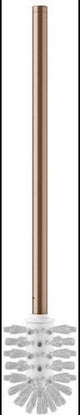 KEUCO Ersatz-Toilettenbürste zu 12764 – Griff & Deckel, Messing gebürstet/anthrazit