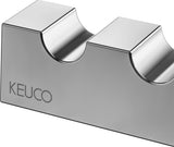 KEUCO Handtuchhaken E90 Square 19115 doppelt verchromt, eckiges Design, 88 mm Ausladung