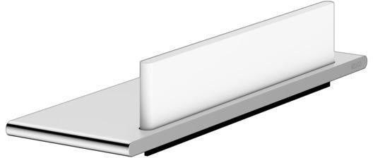 KEUCO Edition 400 Duschablage mit Glasabzieher, Aluminium silber-eloxiert, 328 mm