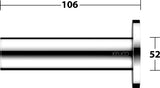 KEUCO REVA Ersatzrollenhalter schwarz matt – Wandmontage, Metall, zum Kleben oder Schrauben