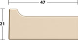 KEUCO Handtuchhaken Edition 11 11114 – Verchromter Einfachhaken, 47 mm, Wandmontage