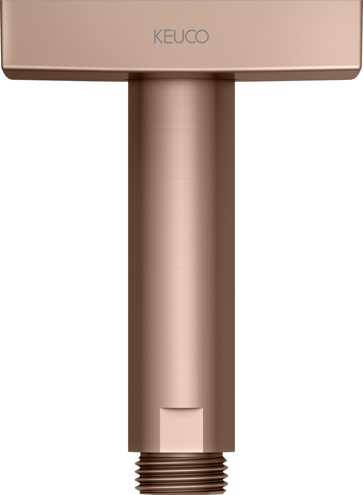 KEUCO Brausearm Edition 300 Deckenanschluss 100 mm verchromt – Eckige Form für moderne Duschen