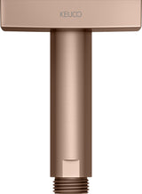 KEUCO Brausearm Edition 300 Deckenanschluss 100 mm verchromt – Eckige Form für moderne Duschen