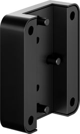KEUCO AXESS Adapterplatte 35004 für Stützklappgriff 35003, Schwarz Matt