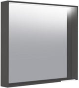 KEUCO X-Line Lichtspiegel mit Spiegelheizung 500 x 700 x 105 mm Vulkanit – LED-Badspiegel