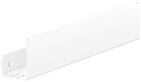 KEUCO Duschablage 24953 auf Maß – 400-600 x 120 x 90 mm, schwarz matt, Aluminium, mit Haken