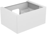 KEUCO EDITION 11 Waschtischunterbau 700 mm anthrazit/Glas anthrazit – 1 Auszug, Push-Open
